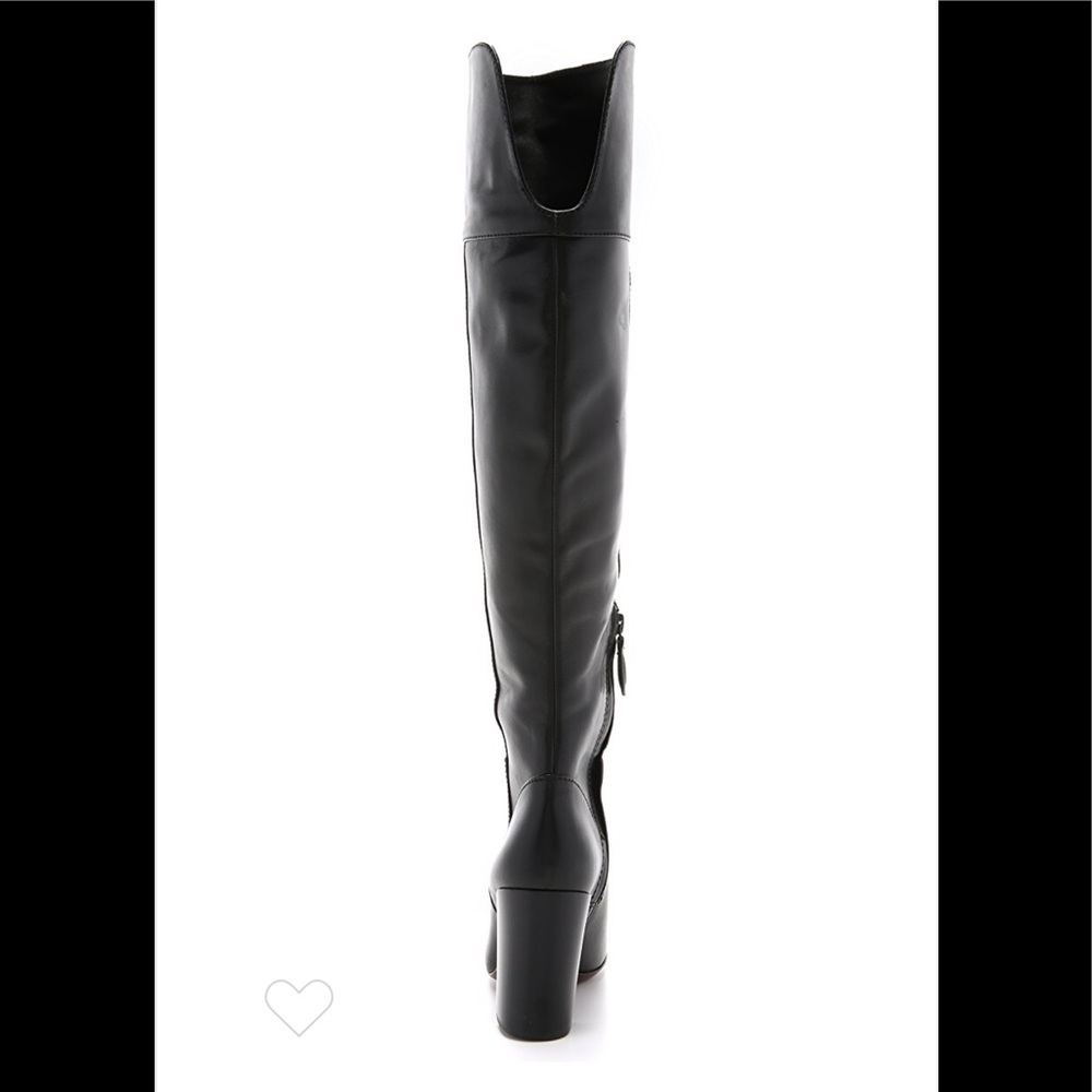 ๐ Tory Burch Bowie Over The Knee Black Lthr Boots - Picture 5 of 8